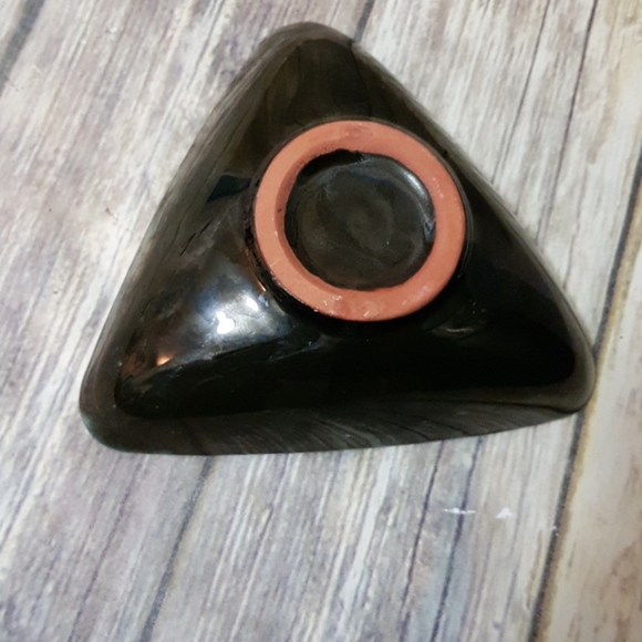 Vintage Drip glaze triangle serving dish - Picture 2 of 3